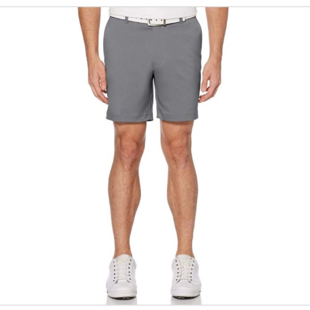 PGA TOUR Mens 7" Regular Fit Golf Shorts 42 Grey Solid